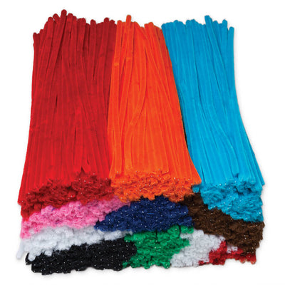 Chenille Stems 6mm Assorted Colors 12" 1,000/pk