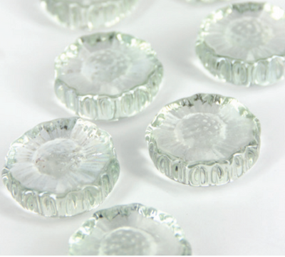 Flower Glass Candle Base 1" 15/pk (close out)