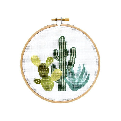 Desert Cacti Cross Stitch Kit 5"