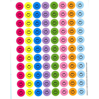 Smile Faces Mini Stickers 3/8" 88/pk (Discontinued)