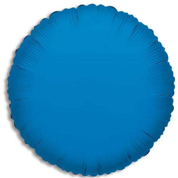 Solid Color Foil Balloon 18" Blue 1/pc