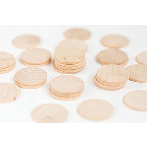 Wood Disc Circle (1" x 1/8", 25 Pack)