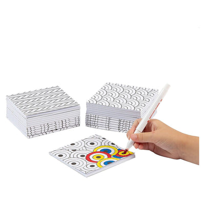 Color Your Own Doodle Notepads, 4" 24/pk