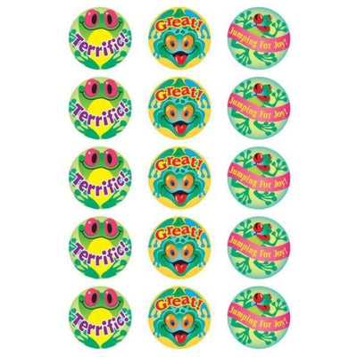 Frolicking Frogs, Pineapple Scent Stickers 1" (4 Sheets)