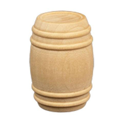 Wooden Pickle Barrel 1 1/8" x 1 5/8" (10/pk) (Closeout)