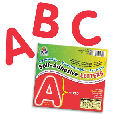 Self-Adhesive Letters, 4", 78 Characters Puffy Font