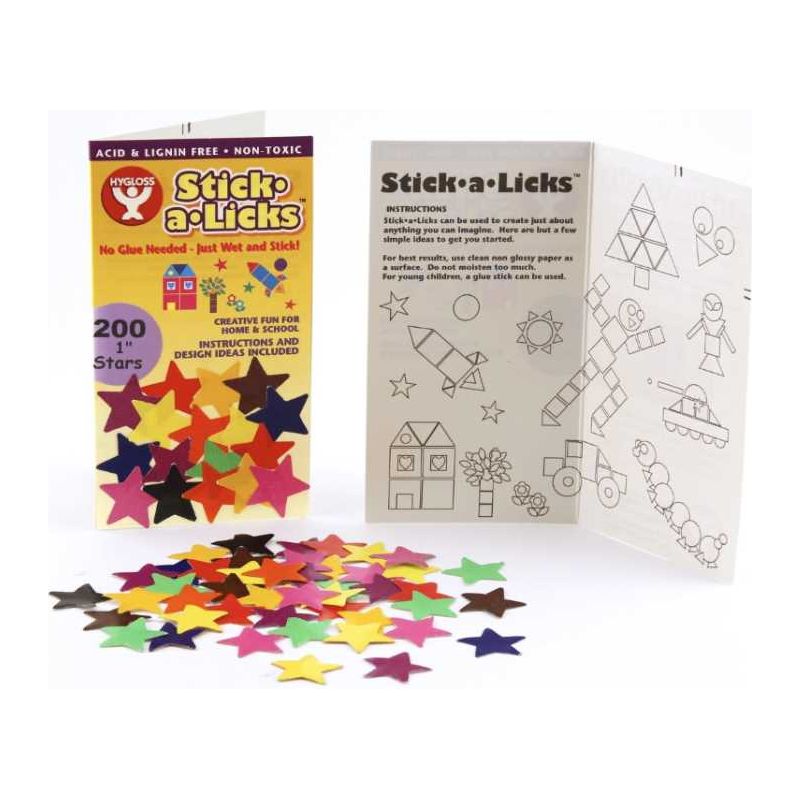 Stick-A-Licks Stars (1", 2000 Pack)