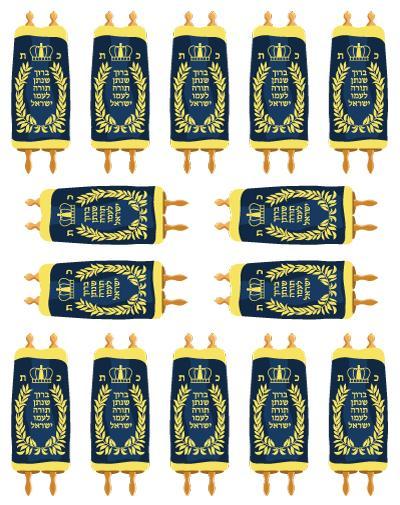 Small Sefer Torah Stickers (discontinued)