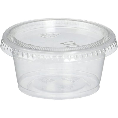 Mini Containers with Lids 2 Oz Clear 100/pk