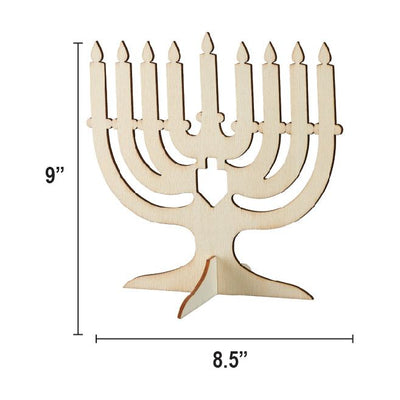 Menorah Stand Up 9" x 8.5 inches 1 pc