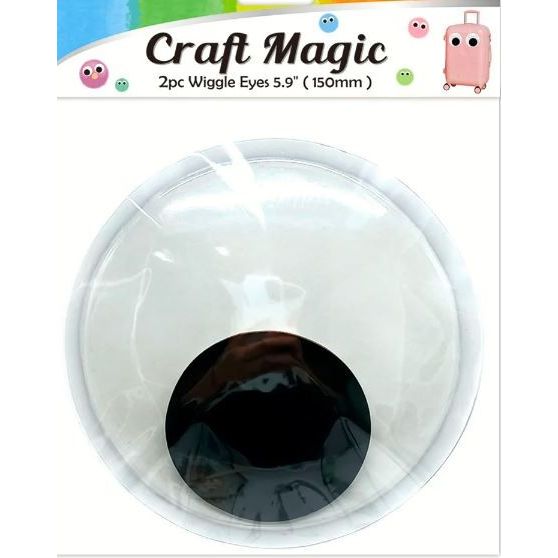 Paste On Wiggle Eyes (5.9", 2/pk)