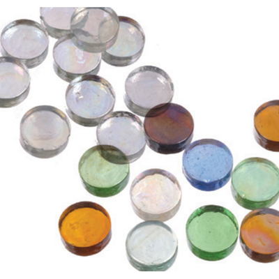 Glass Round Tiles 3/4" 47/pk