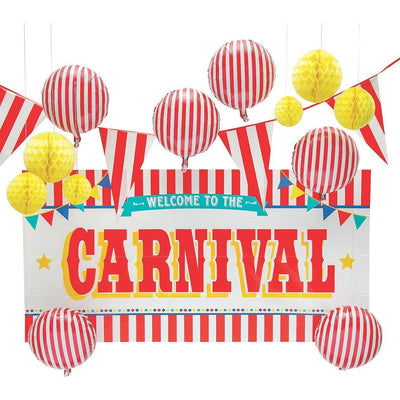 Red & White Carnival Decorating Kit 6 ft. x 3 ft. - 1 set