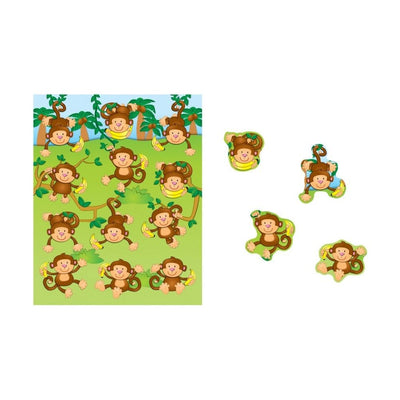 Monkeys Shape Stickers 6/sheets (Discontinued)