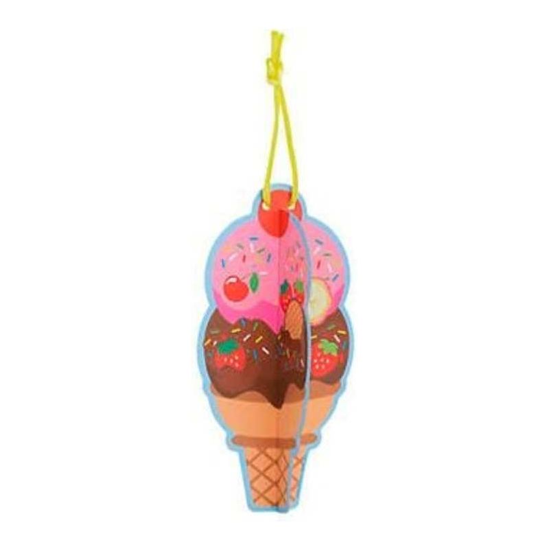 3D Ice cream cone sticker orname 2.5" x 5" 12/pk