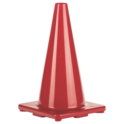 Flexible Traffic Vinyl Cone 18"H Red 1/pc