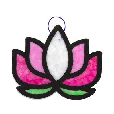Pink, Green & White Lotus Flower Tissue Paper Craft Kit, 8" x 10" 12/pk