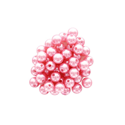 Pearl Beads Pink 10mm 200/pk