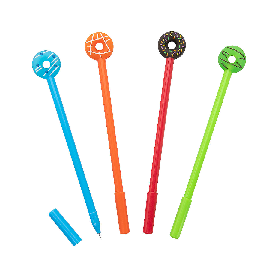 Donut-Topped Pens 12/pk