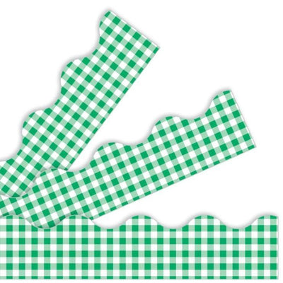 Green Gingham Trimmers 2 1/4in x 39ft 12/pk (Discontinued)