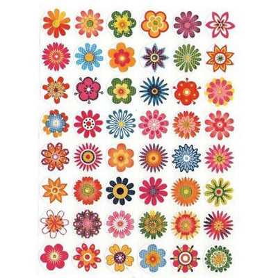 Stickers Flower Burst 3/4" (10 Sheets)