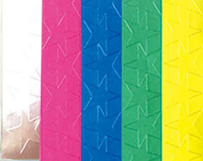 Stickers Star Assorted Colors Foil 1/2" 440/pk
