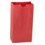 Craft Paper Bags (Small 4.5" x 2.5" x 8.5", Red, 100)