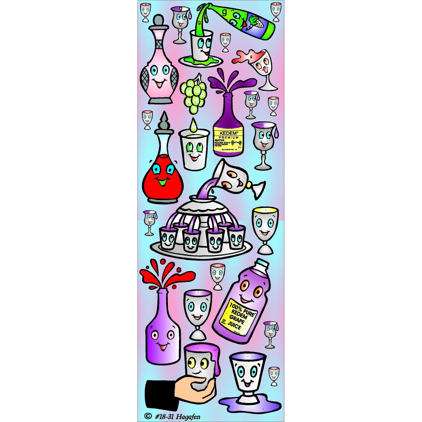 Hagafen Stickers
