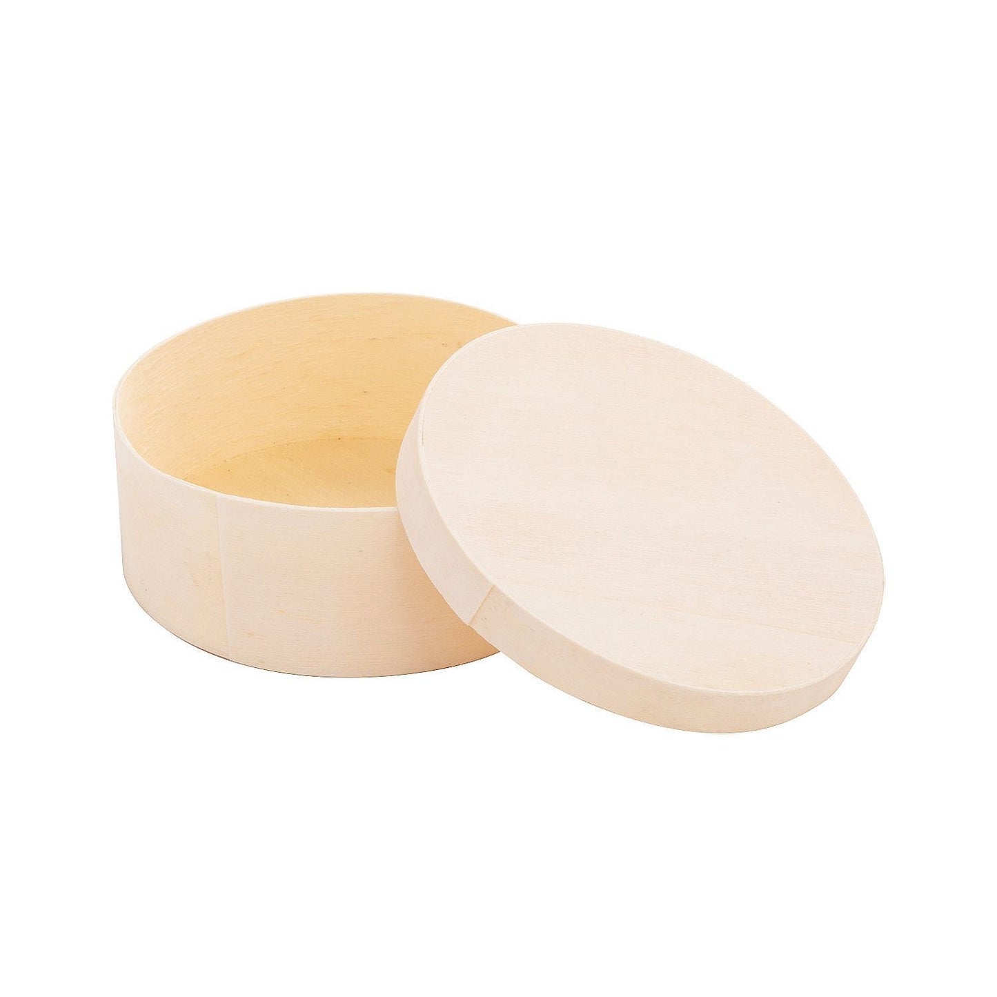 DIY Unfinished Wood Round Boxes, 4" x 1 1/2", 12/pk