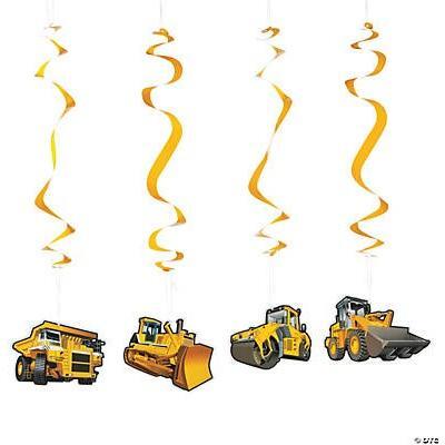 Construction hanging swirl 12/pk