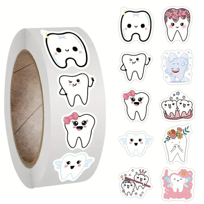 Tooth Stickers 500/pcs