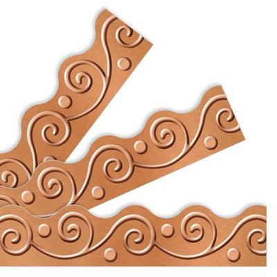 Copper Scrolls Trimmers 2 1/4in x 39ft 12/pk