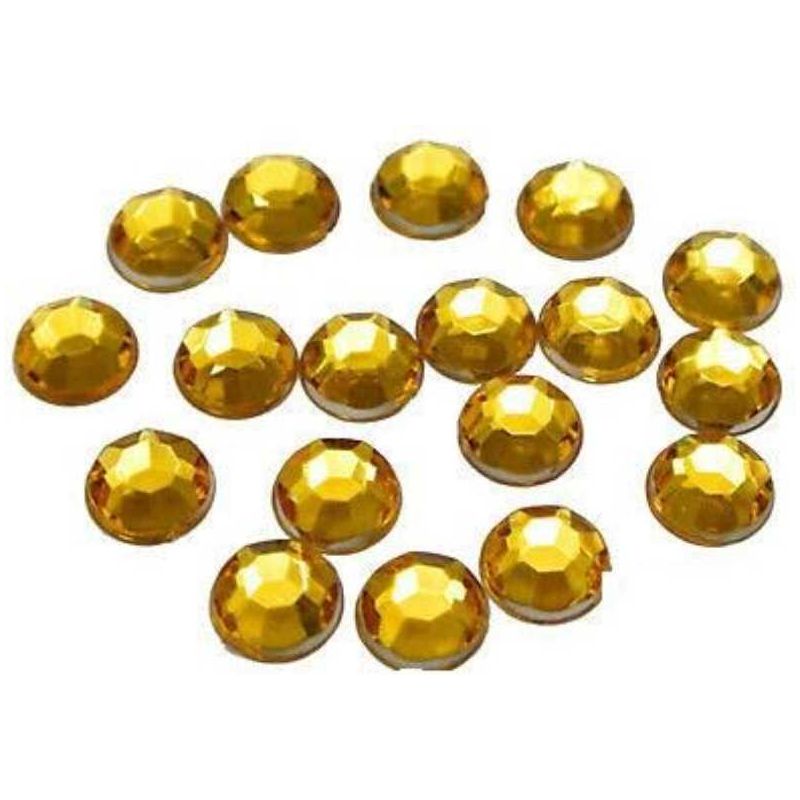 Rhinestones Gold 1/2" 250/pk