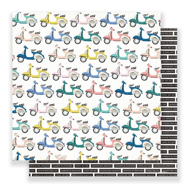 Patterned  Paper Here & There - 12X12 - City Views