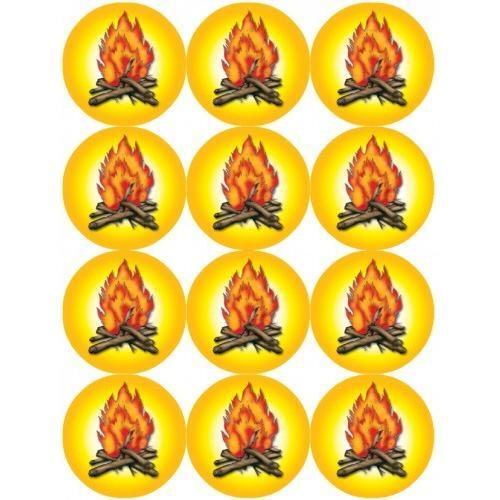 Bonfire Stickers 1 1/2" 10 Sheets (closeout)