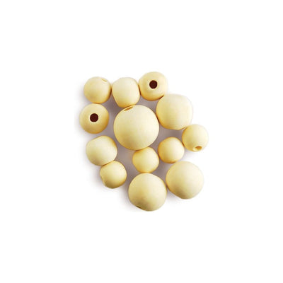 Natural Round Beads 18mm-30mm 13/pk (closeout)