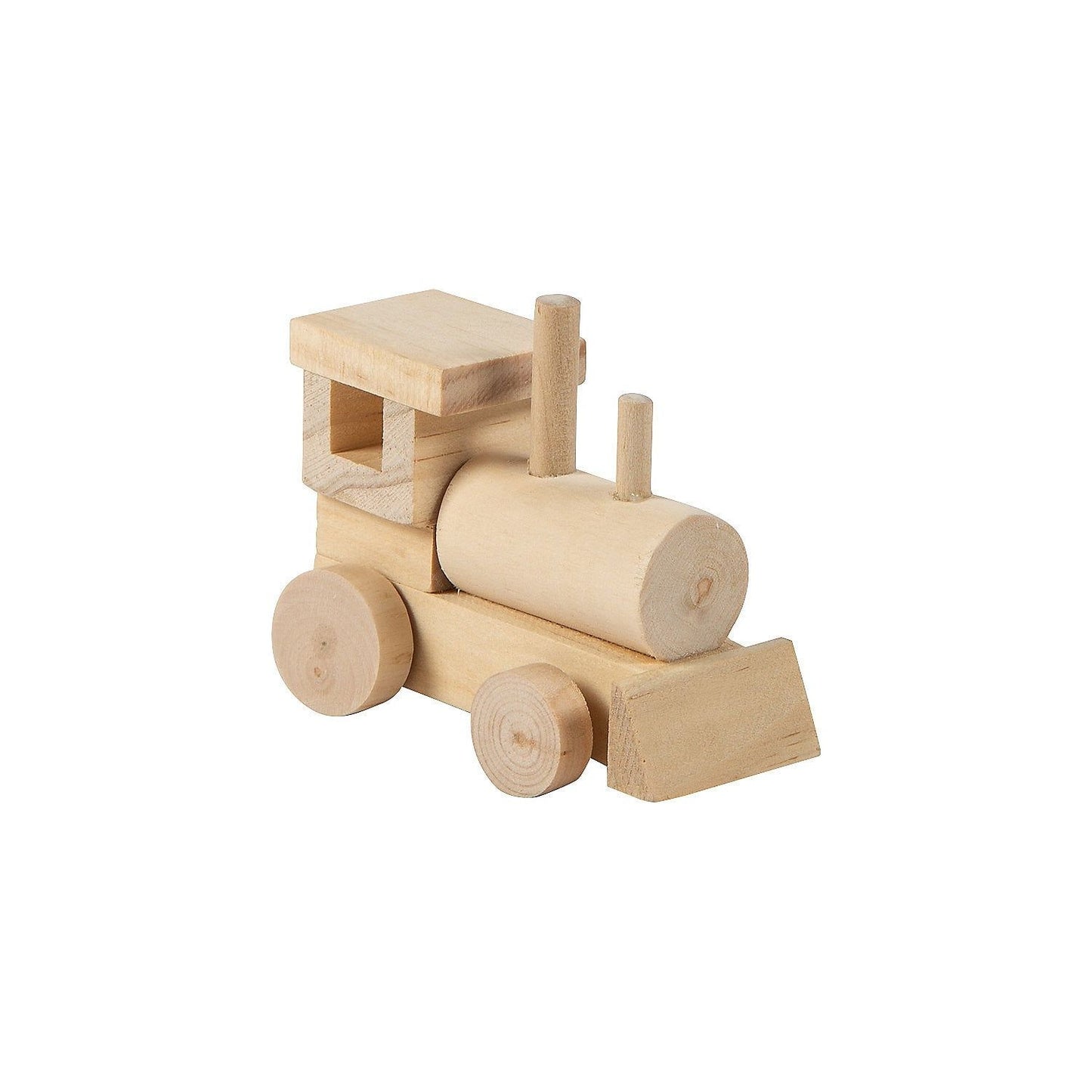 DIY Unfinished Wood Trains, 3 1/4" x 1 1/2" x 2 3/4", 12/pk