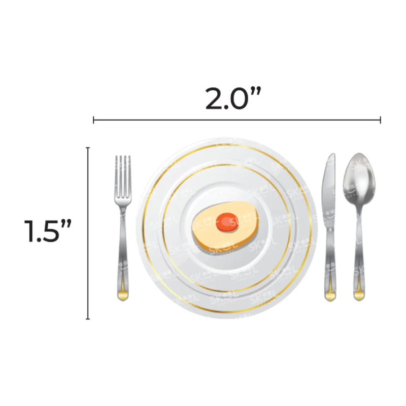 Place setting Cutouts 1.5 inch 20/pk