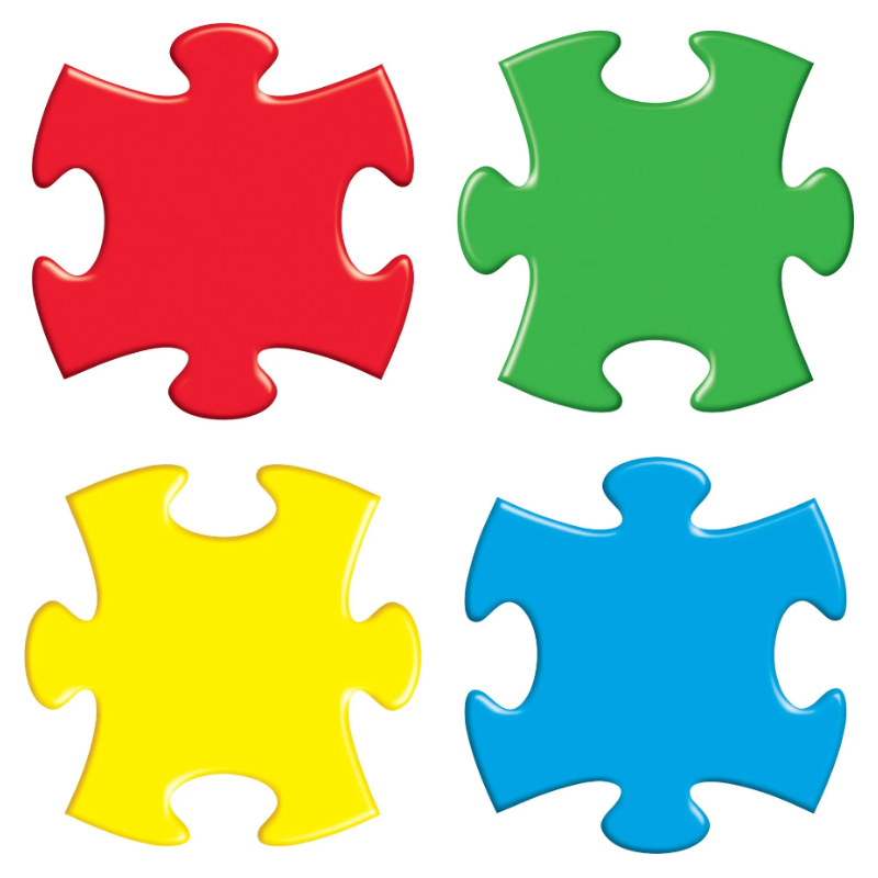 Puzzle Accents 6" 36/pk