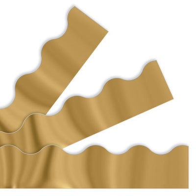 Gold Metallic Trimmers 2 1/4in x 39" 12/pk