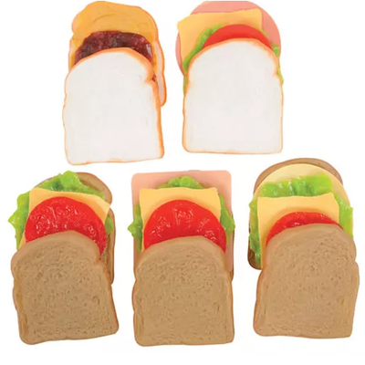 Play Sandwich Making Set, White and Wheat Bread