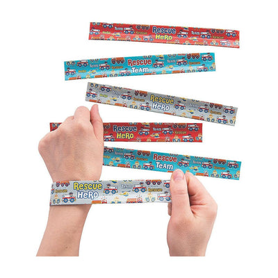 Rescue Heroes Slap Bracelets 9" - 12 Pc.