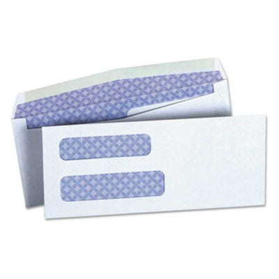 Double Window Business Envelope #8 500/box White, 3.63 x 8.63