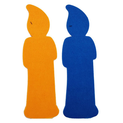 Felt Candle Accent Asst Colors 12"x4" 1pc