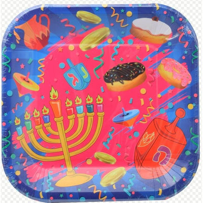 Chanukah Paper Plates 7" 10/pk