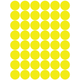 Color Coding Dot Sticker Yellow 3/4" 19mm Color Print 32/pk