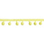 Green Mini Pom Pom Garland: 0.5" x 2 yards