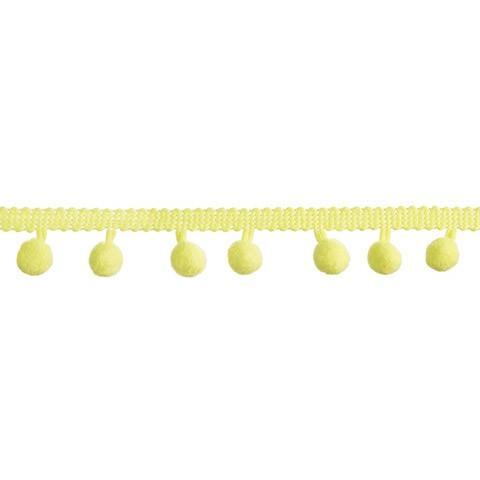 Green Mini Pom Pom Garland: 0.5" x 2 yards