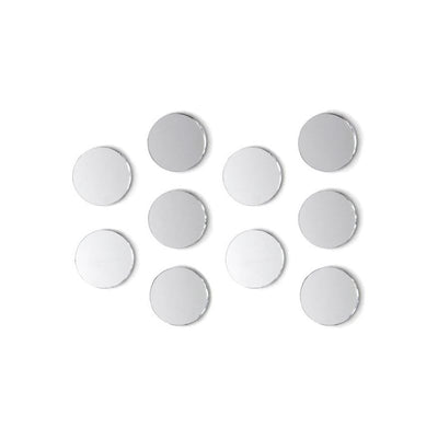 Round Glass Mirror Set 3/4" 10/pk