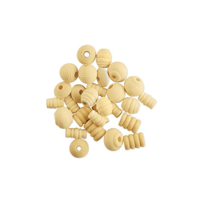 Assorted Natural Fancy Beads 28/pk (closeout)